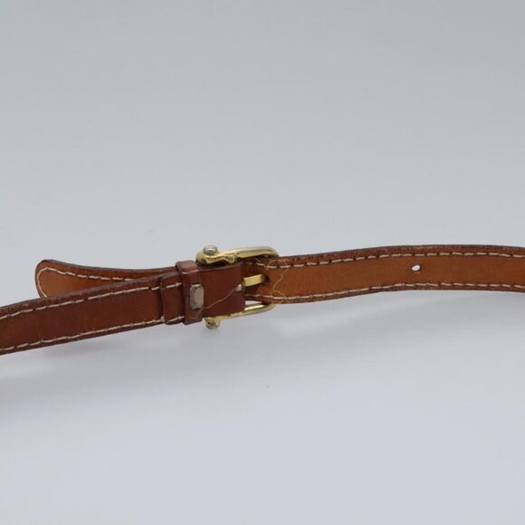 CELINE Macadam Canvas Shoulder Bag PVC Leather Brown - Picture 7 of 16